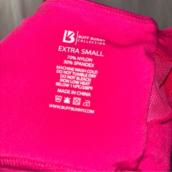 XS Buffbunny hot pink siren sports bra with multi-strap back - Picture 8 of 13